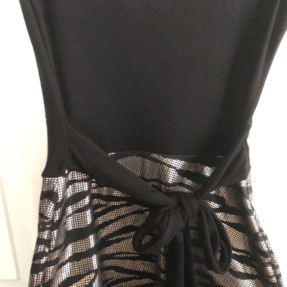 Jane Norman Black & Silver Animal Print Dress - Picture 4 of 7